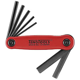Teng Tools Insexnyckel i sats 1476NMM1 Metrisk 2,5-10mm 7 delar