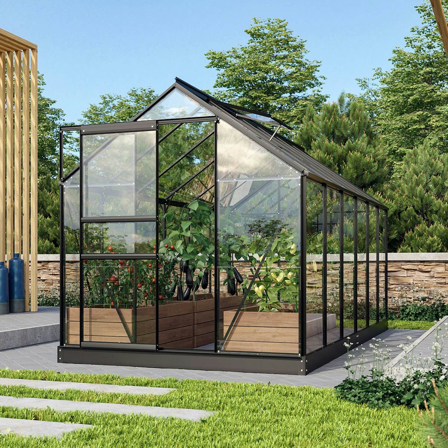 Vitavia Venus 7500 Växthus Glas - 7,5 m2