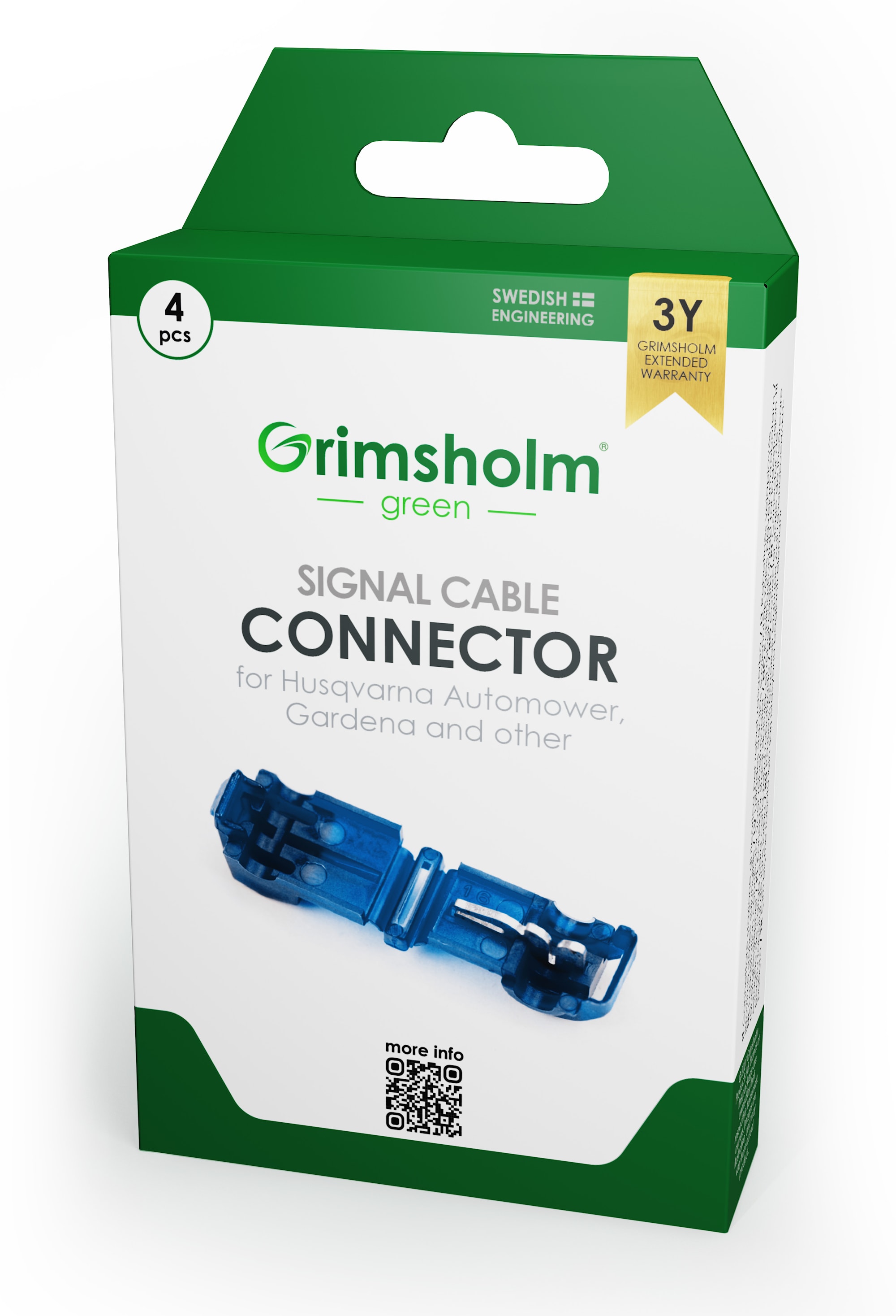 Grimsholm Connection ladestasjon med støpsel, 4-pk