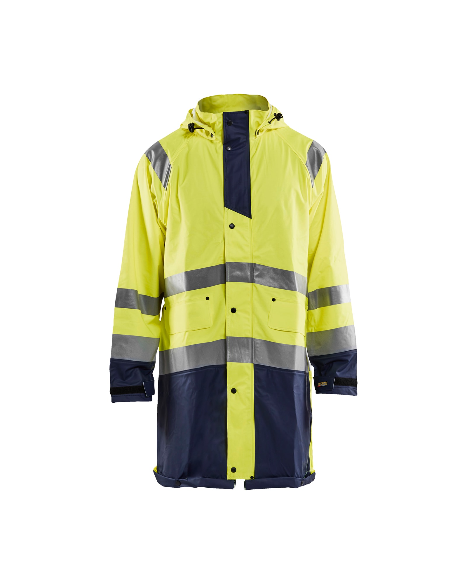 Blåkläder High Vis Regenjacke Level 1 High Vis Rot/Schwarz - XXXL
