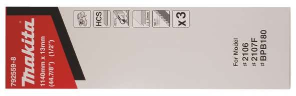 Makita BÅNDSAGBLAD HCS 13X0,5X1140MM (3) DPB180, 2107F