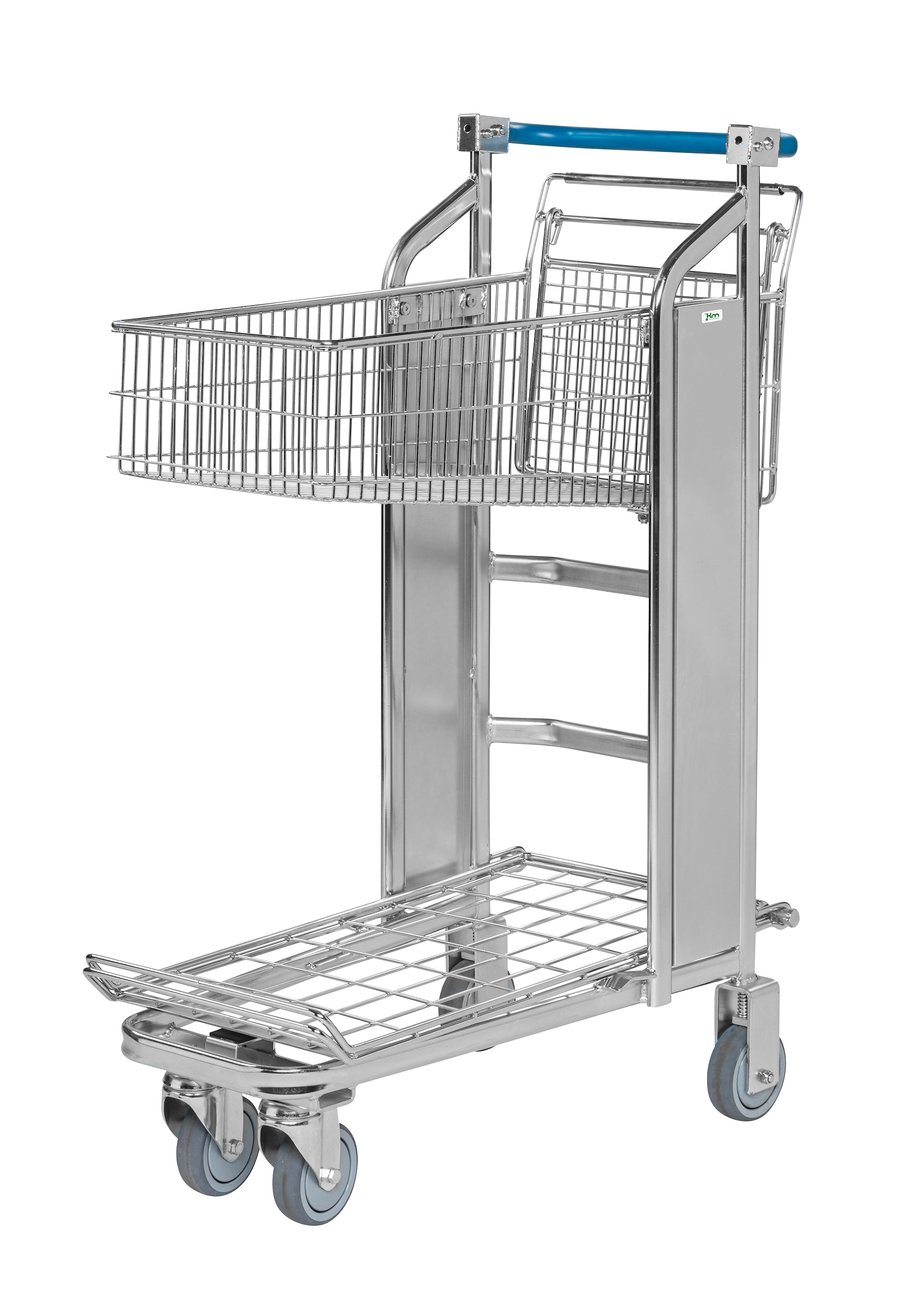 Kongamek 65 x 33 elektrogalvaniseret indkøbsvogn KM4502-S