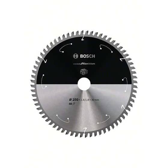 Bosch Standard for Aluminium-rundsavklinge til batteridrevne save 250x2,4/1,8x30 T68