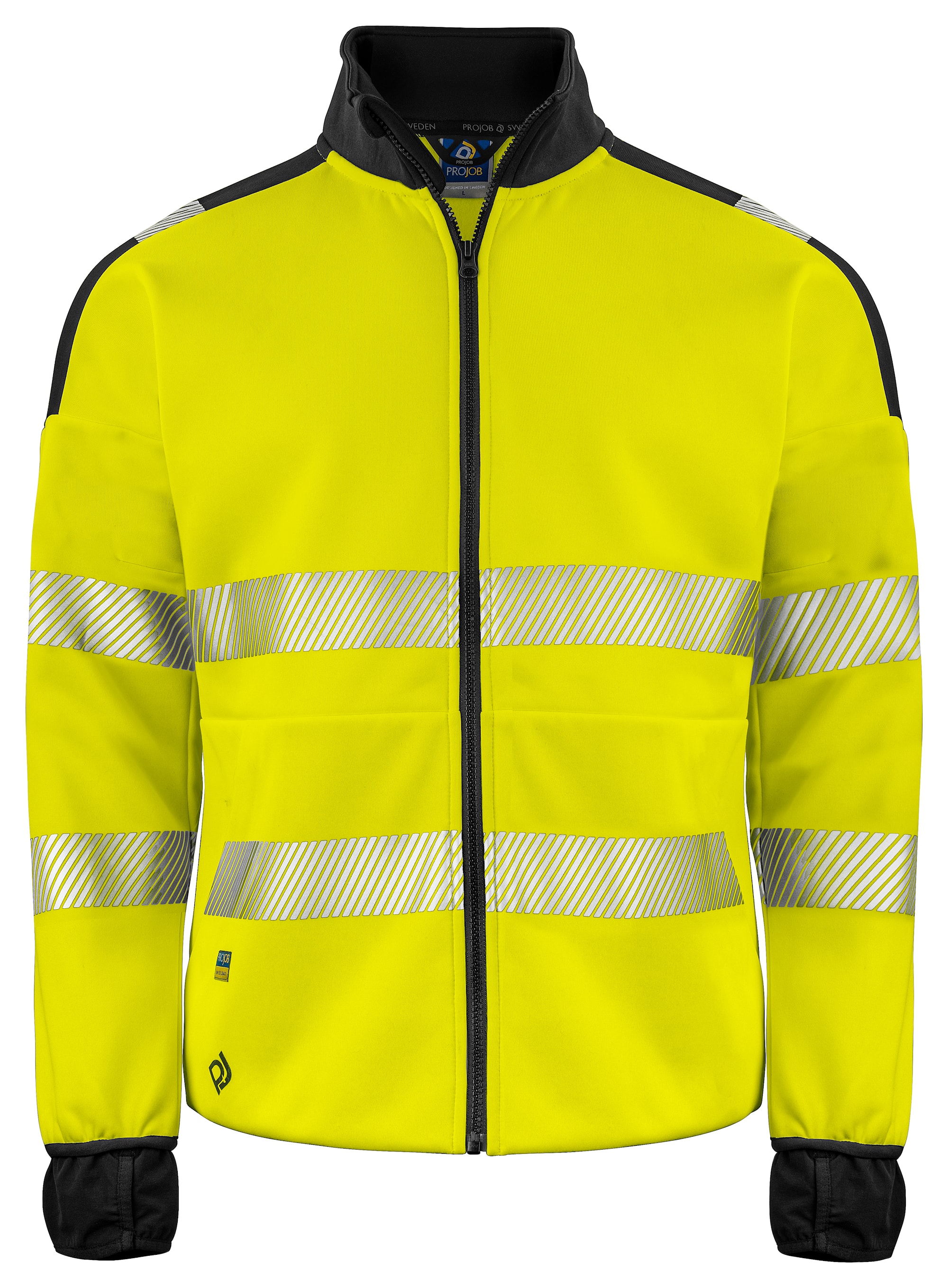 ProJob 6109 Sweatshirt En Iso 20471 Kl 3/2 - Yellow/Black - 4XL