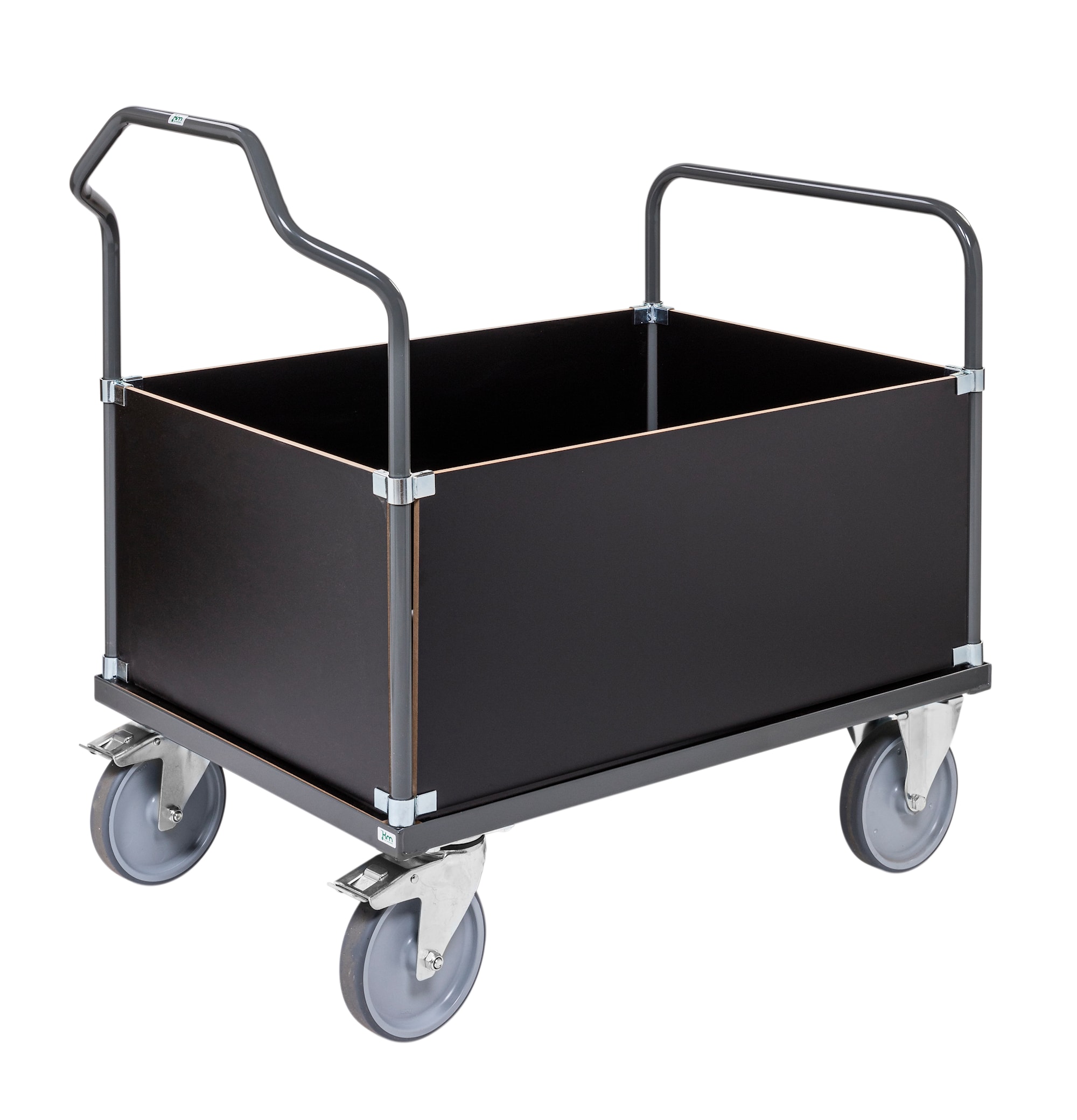 Kongamek 120 x 80 Mørk Grå/Svart Kassetralle