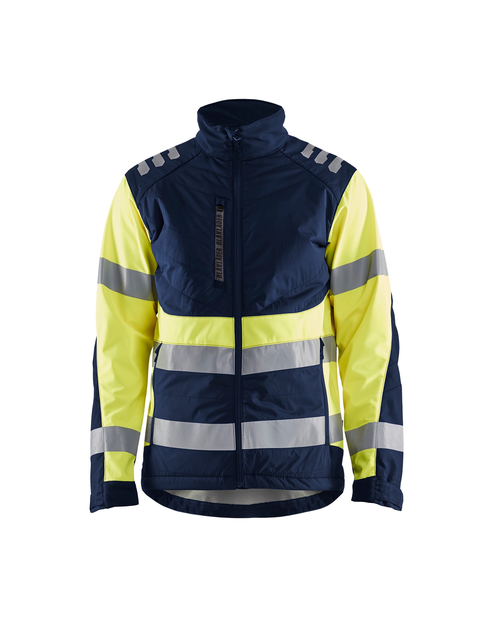 Blåkläder High Vis Softshell Jacke Schwarz/Gelb - XXXL