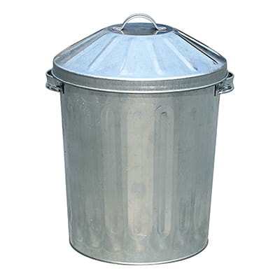 Ryom Fodertunna galv. med lock 46 L
