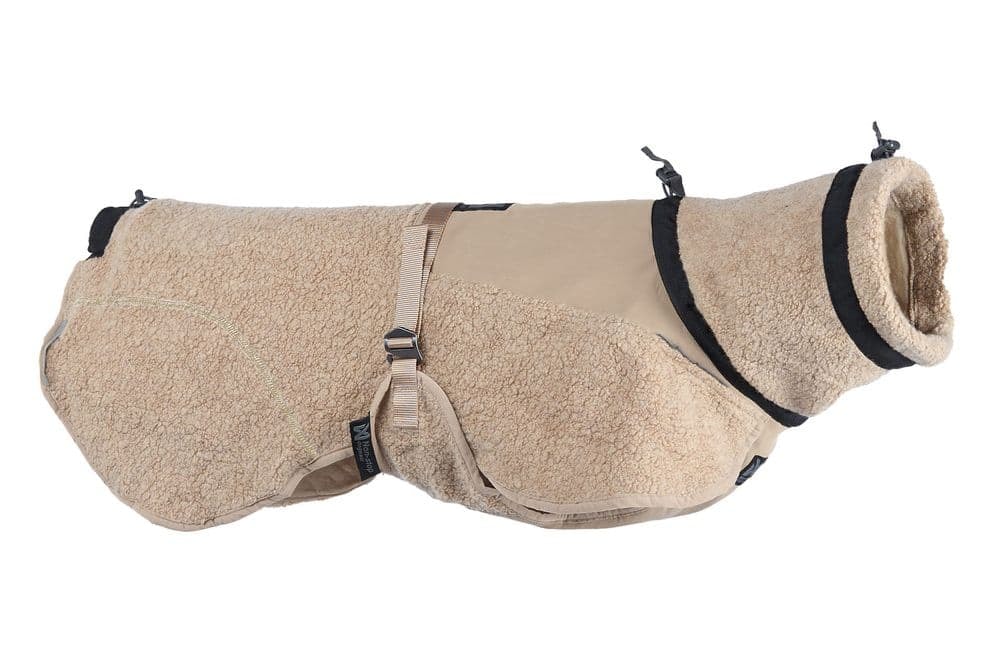 Wool dog jacket, unisex, beige, 65, single