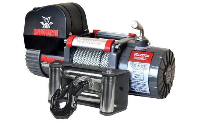 Warrior Winches Vinsj Samurai 9500 lb Premium – SD 24V stålvaier