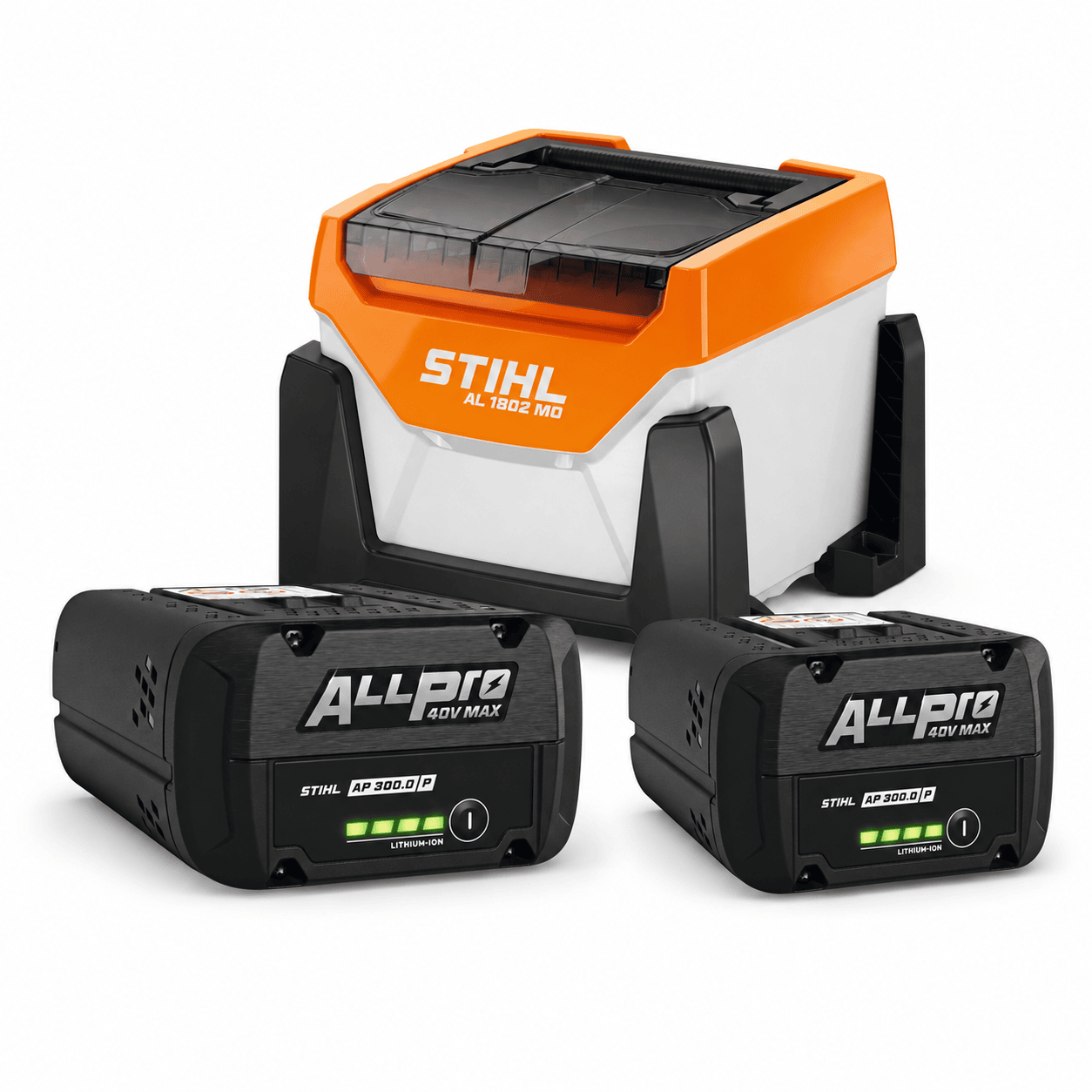STIHL AL 1802 MO Schnellladegerät inkl. 2 AP 300 P-Akkus