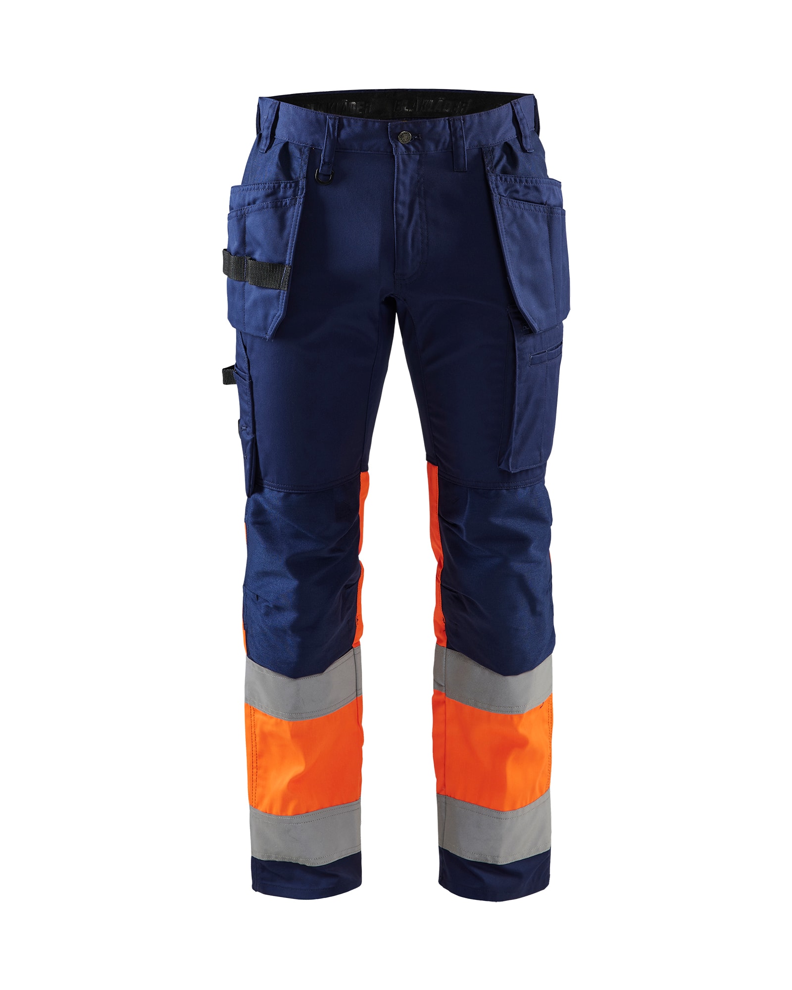 Blåkläder High Vis Arbeitshose mit Stretch Marineblau/Orange - D112