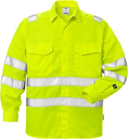 Fristads Høy synlighet skjorte cl 3 7049 SPD Hi-Vis Gul 4XL