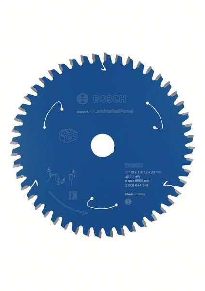 Bosch Sägeblatt Expert für Laminatplatten 160x20mm 48Z