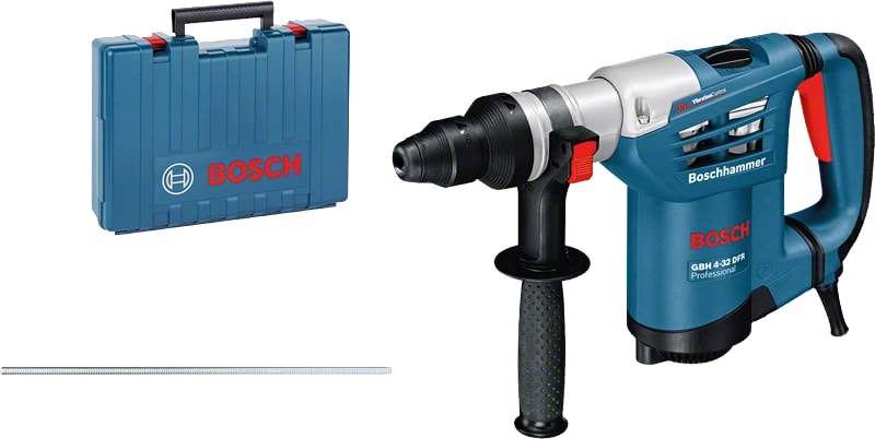 Bosch Borehammer med SDS plus GBH 4-32 DFR Professional i transportkuffert med ekstrahåndgreb