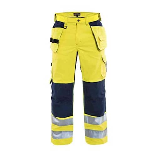 Blåkläder High Vis Buks med ventilation - High Vis Gul/Marineblå - C50