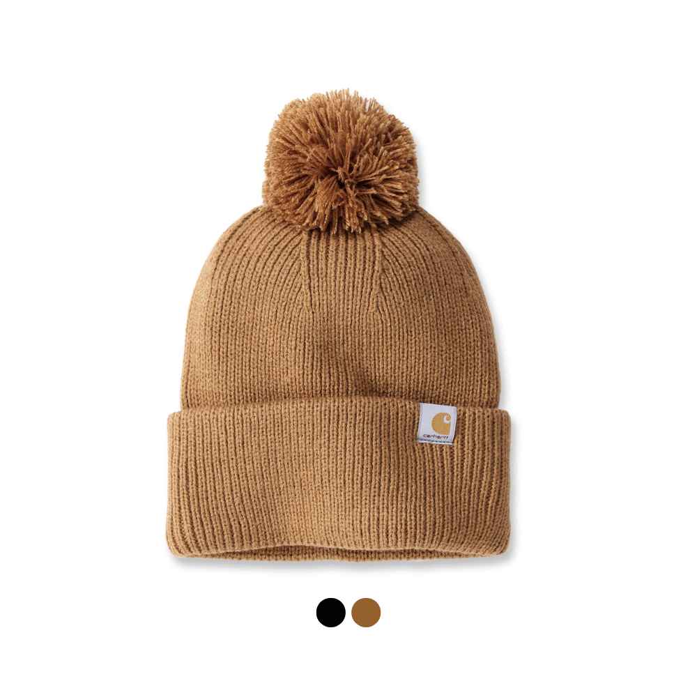 Carhartt Stickad Tofsmössa Black