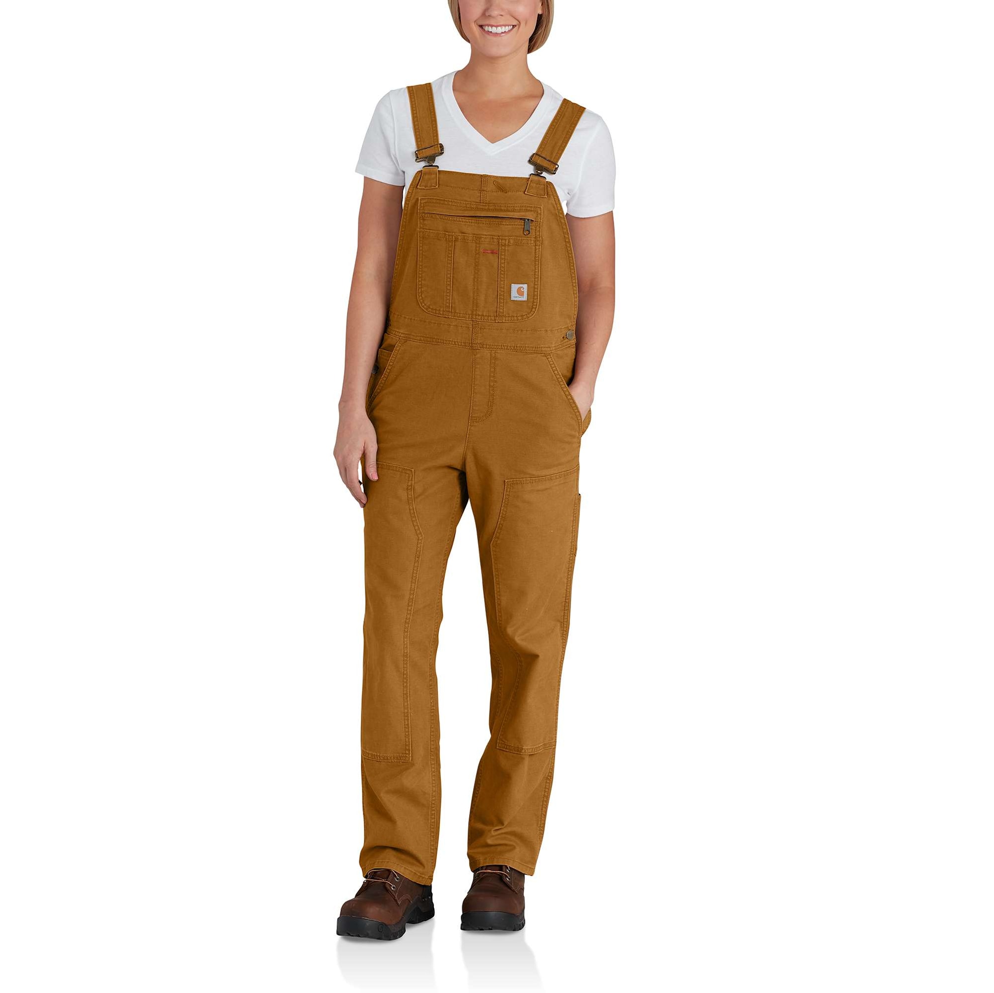 Carhartt Crawford Hängselbyxor Dam Carhartt® Brown XL
