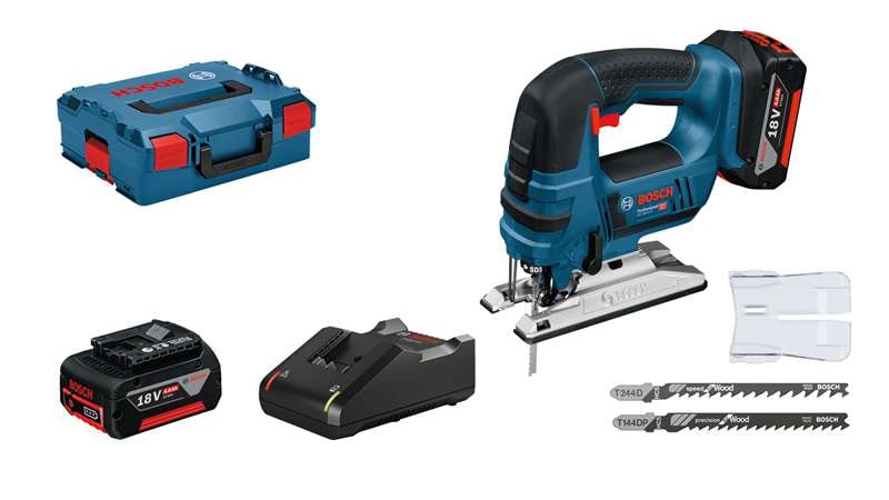 Bosch Stichsäge GST 18 V-Lib 2x4,0Ah in L-BOXX