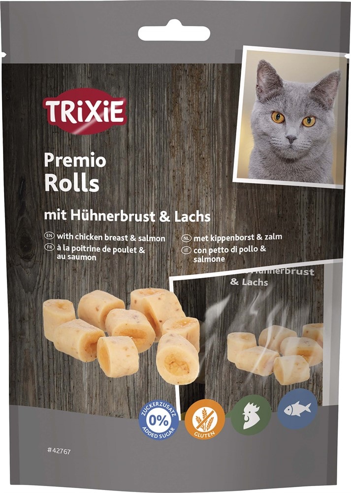 Trixie Premio Rolls med kycklingbröst och lax, 50 g