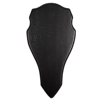 5etta Trophy Shield Red Deer Dark Oak Finer