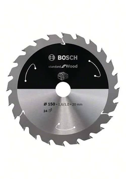 Bosch Standard for Wood-rundsavklinge til batteridrevne save 150x1,6/1x20 T24