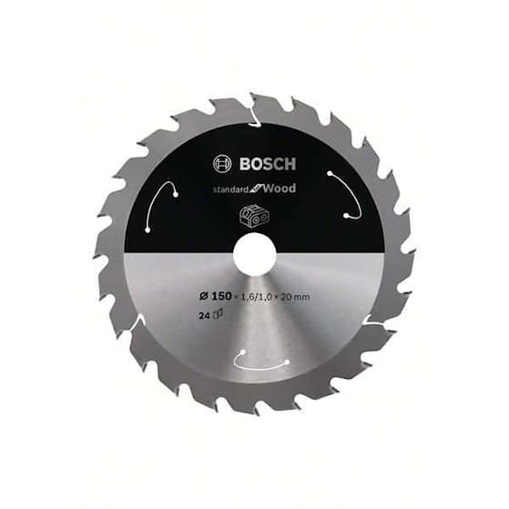 Bosch Standard for Wood-rundsavklinge til batteridrevne save 150x1,6/1x20 T24
