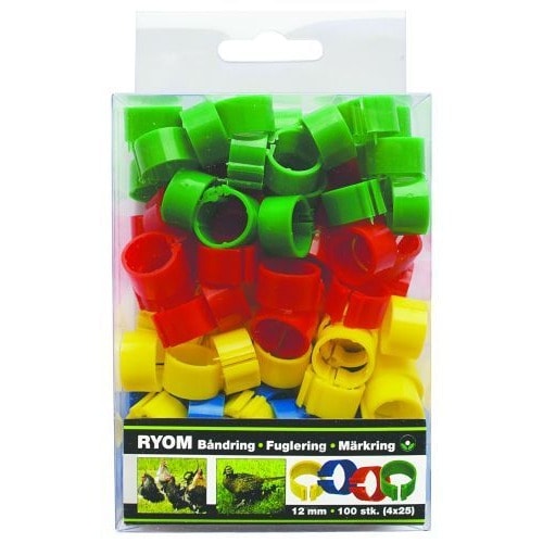 Ryom Hönsring Band 12 mm 100-pack