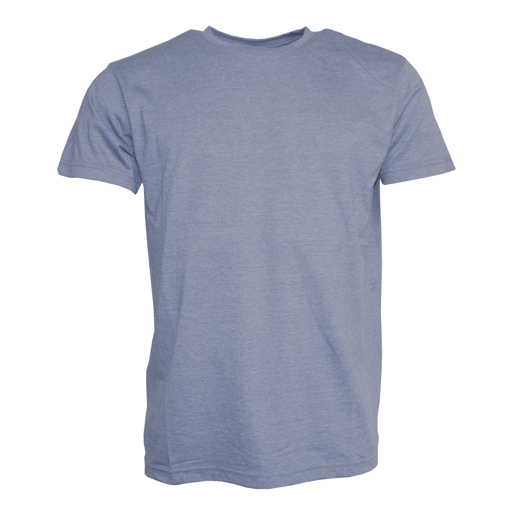 Clique T-Shirt Herren Blau Meliert - 3XL