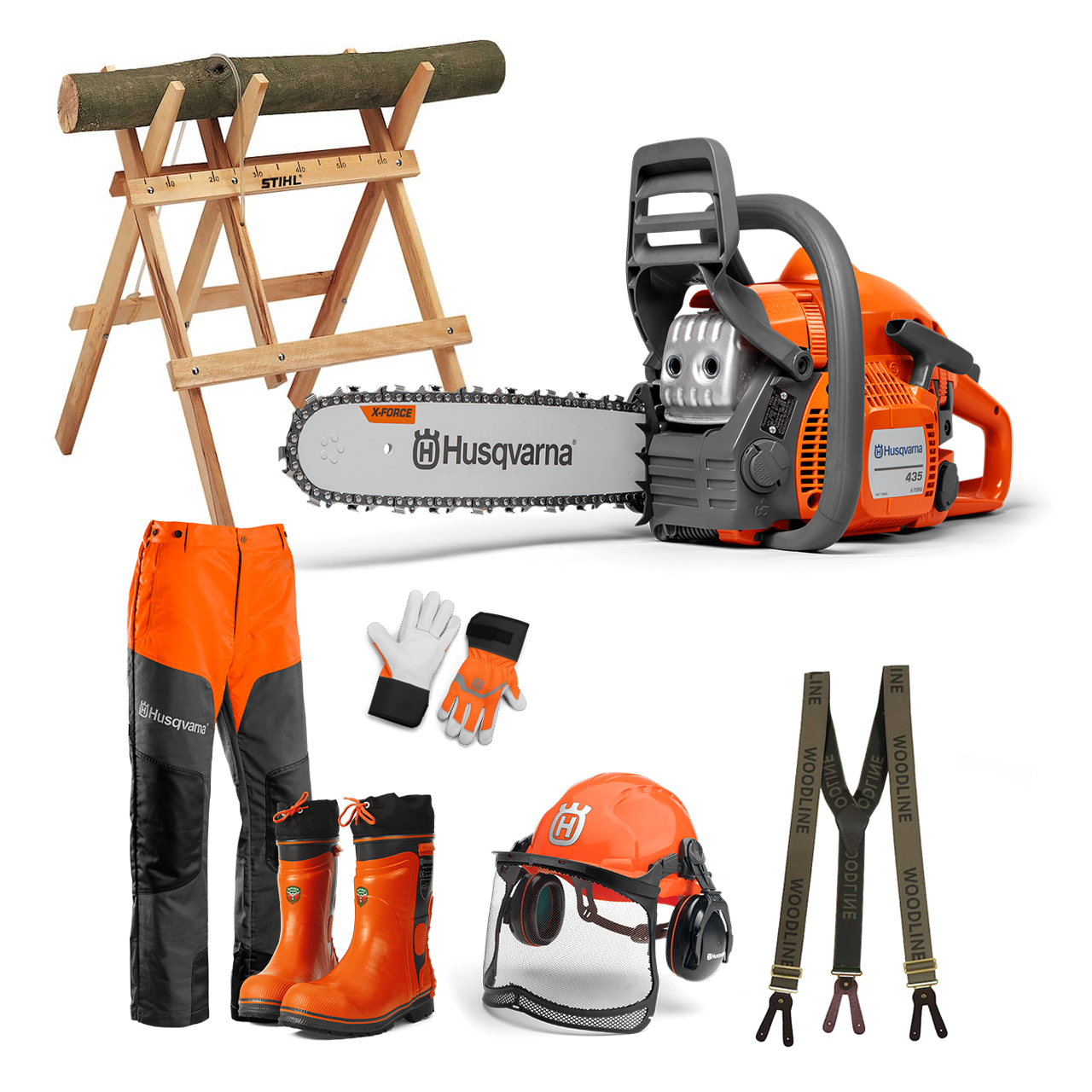 Husqvarna 435 II Holzspalterpaket