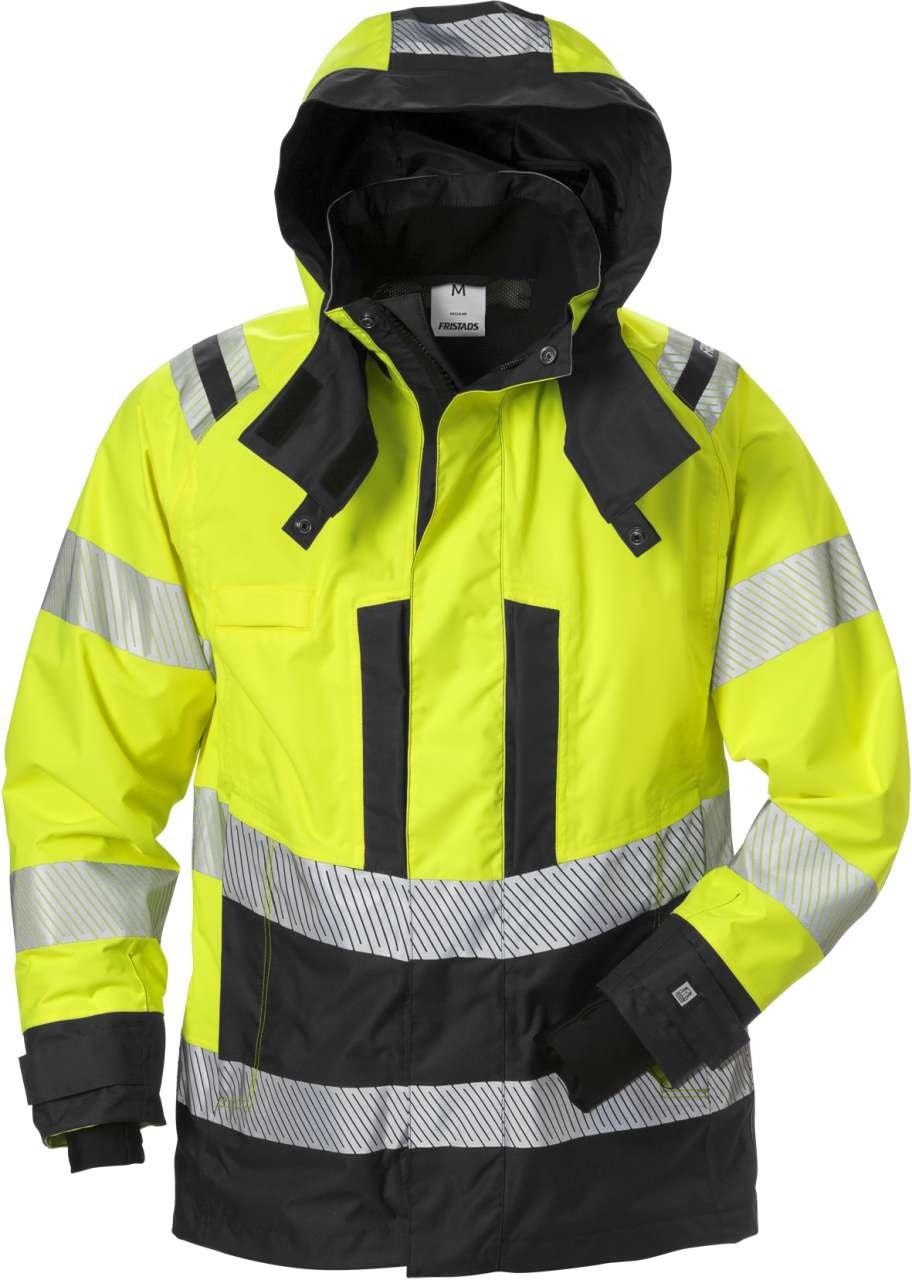 Fristads Høy synlighet Airtech® skalljakke Dame cl 3 4518 GTT Hi-Vis Gul / Svart 3XL