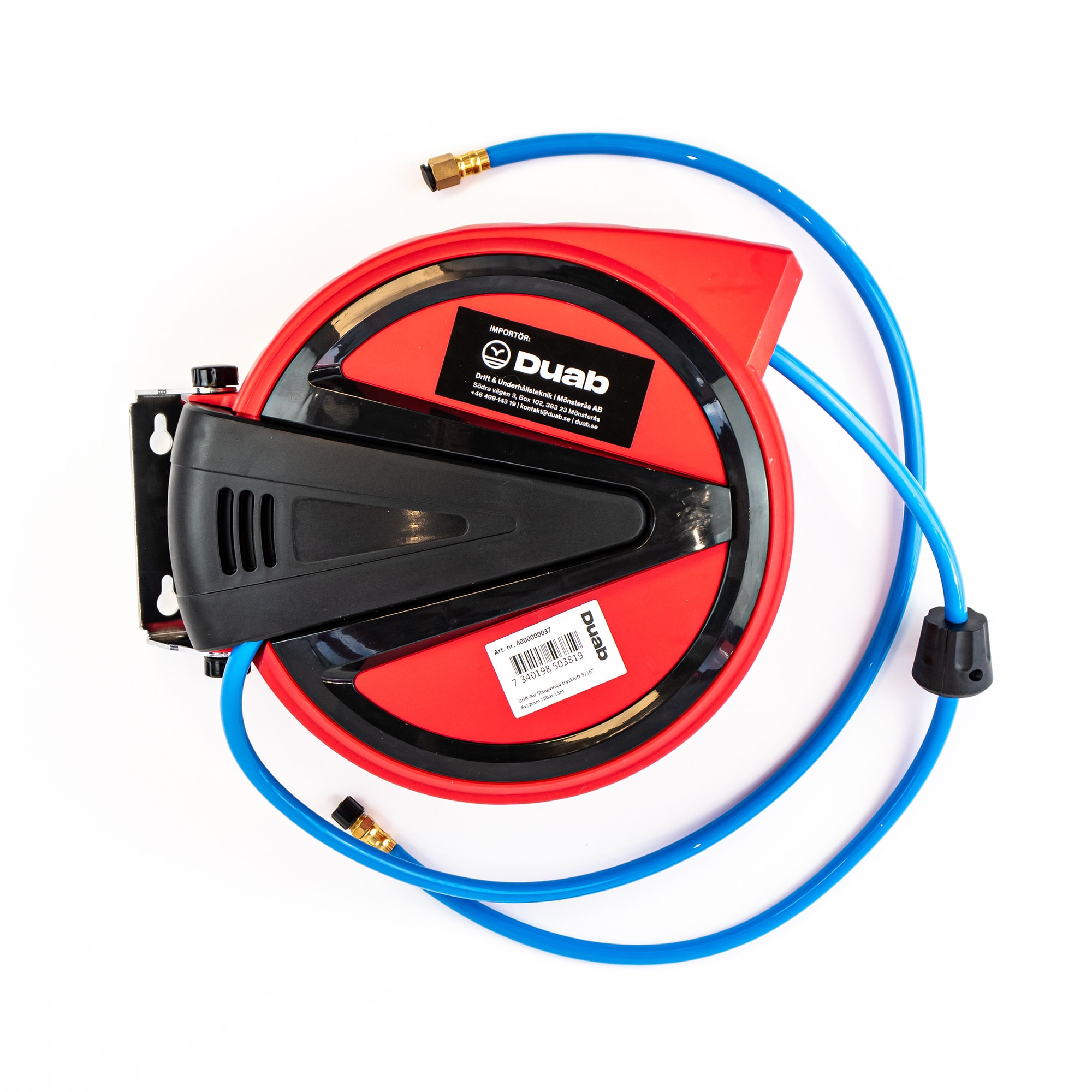 Drift-Air slangetrommel trykkluft 3/8" 15 meter