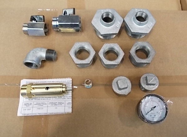 Abac sett til vertikal trykkluftstank 900 / 500 liter