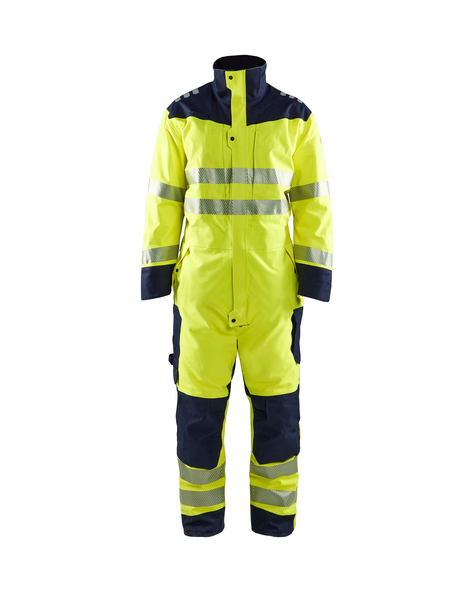 Blåkläder Multinorm Winter Overall High Vis Gelb/Marineblau - 4XL