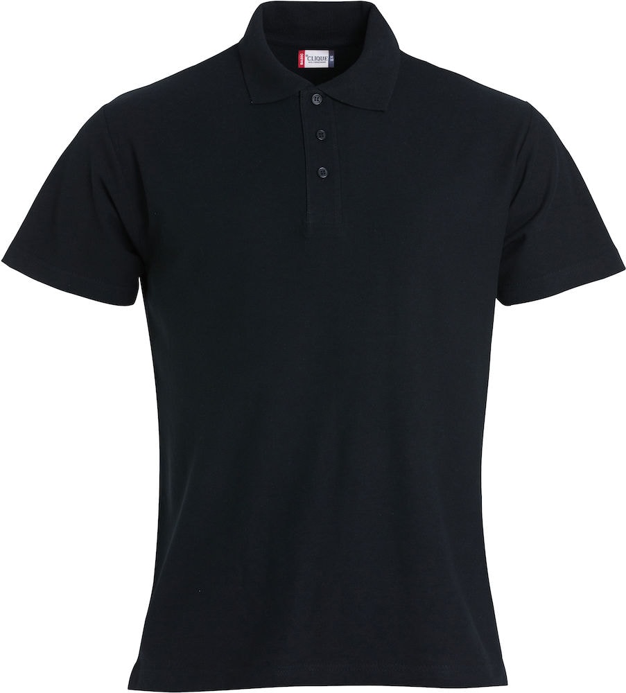 Clique Poloshirt Herren Schwarz XL