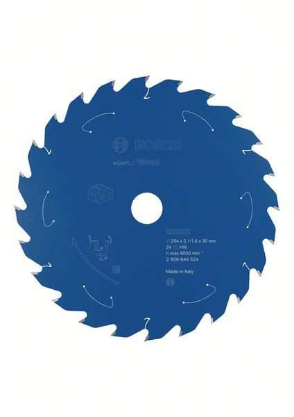 Bosch Sägeblatt Expert for Wood 254x2,1/1,6x30mm 24Z