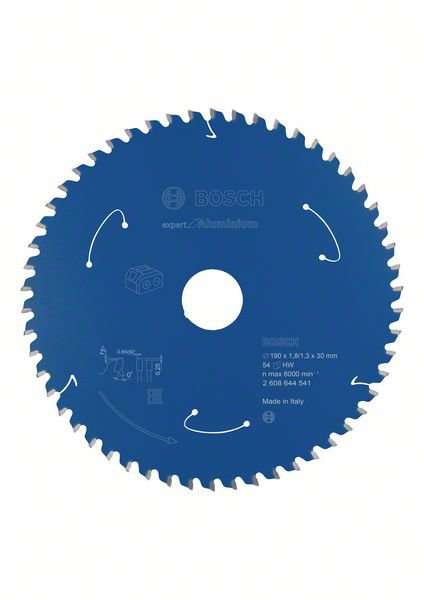 Bosch Sägeblatt Expert for Aluminium 190x1,8/1,3x30mm 54Z