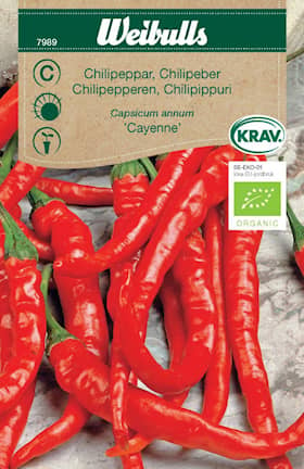 Weibulls Chili Cayenne Krav Organic Frö