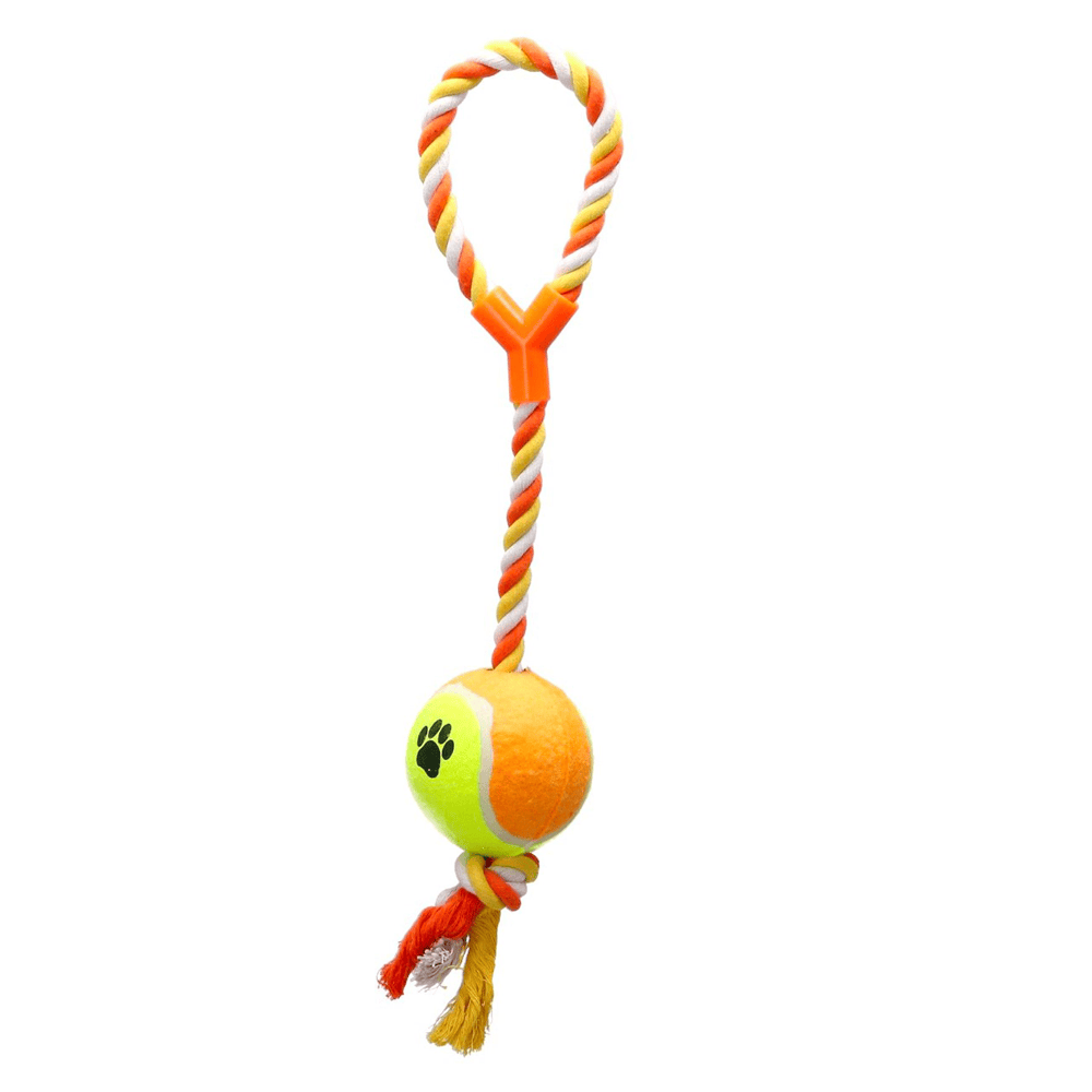 Hundlek Rep med Tennisboll XL