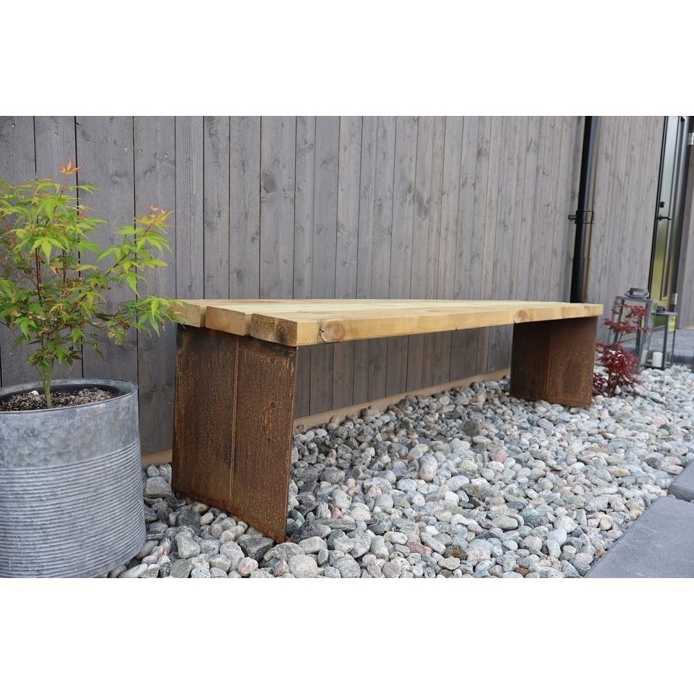 Skotte Garden Vila Trädgårdsbänkstativ Corten