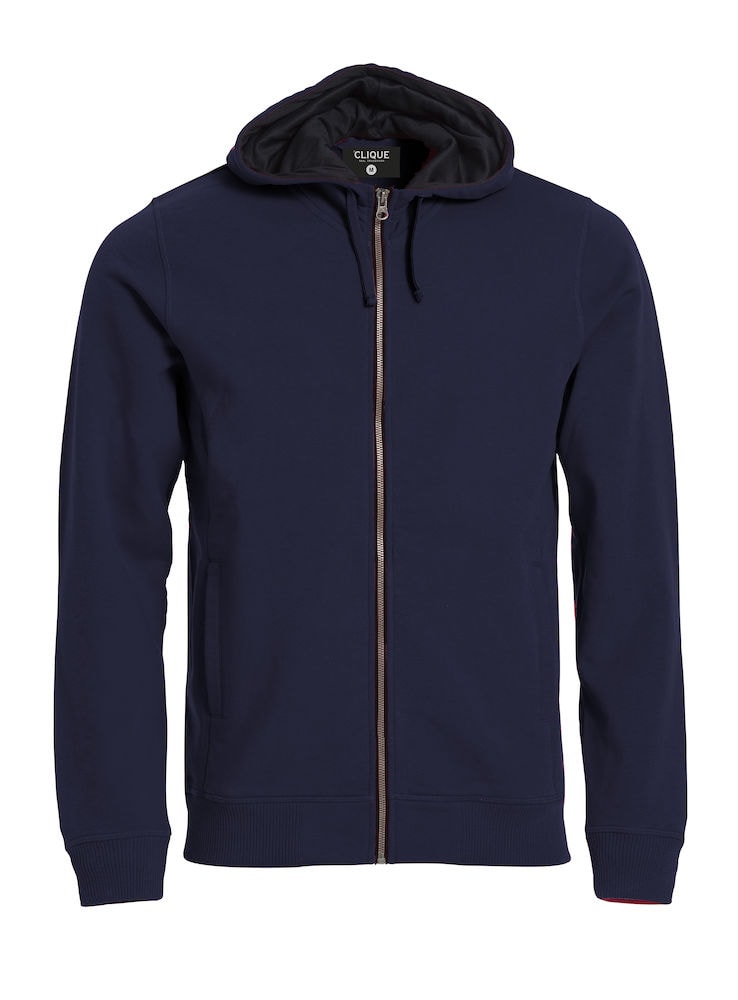 Clique Classic Hoody Fullzip Miehet Laivastonsininen 3XL