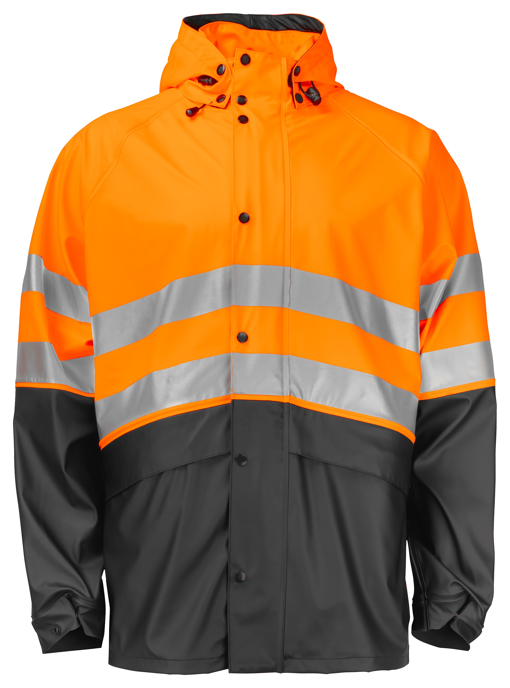 ProJob 6431 Regnjakke En Iso 20471 Kl 3/2 - Orange/Black - 3XL