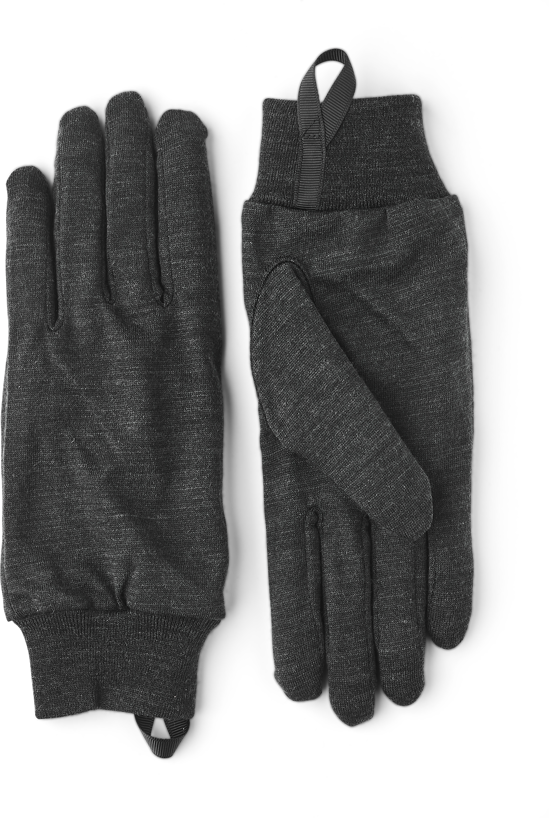 HestraJob Merino Wool Liner Active Glove - Charcoal - 7