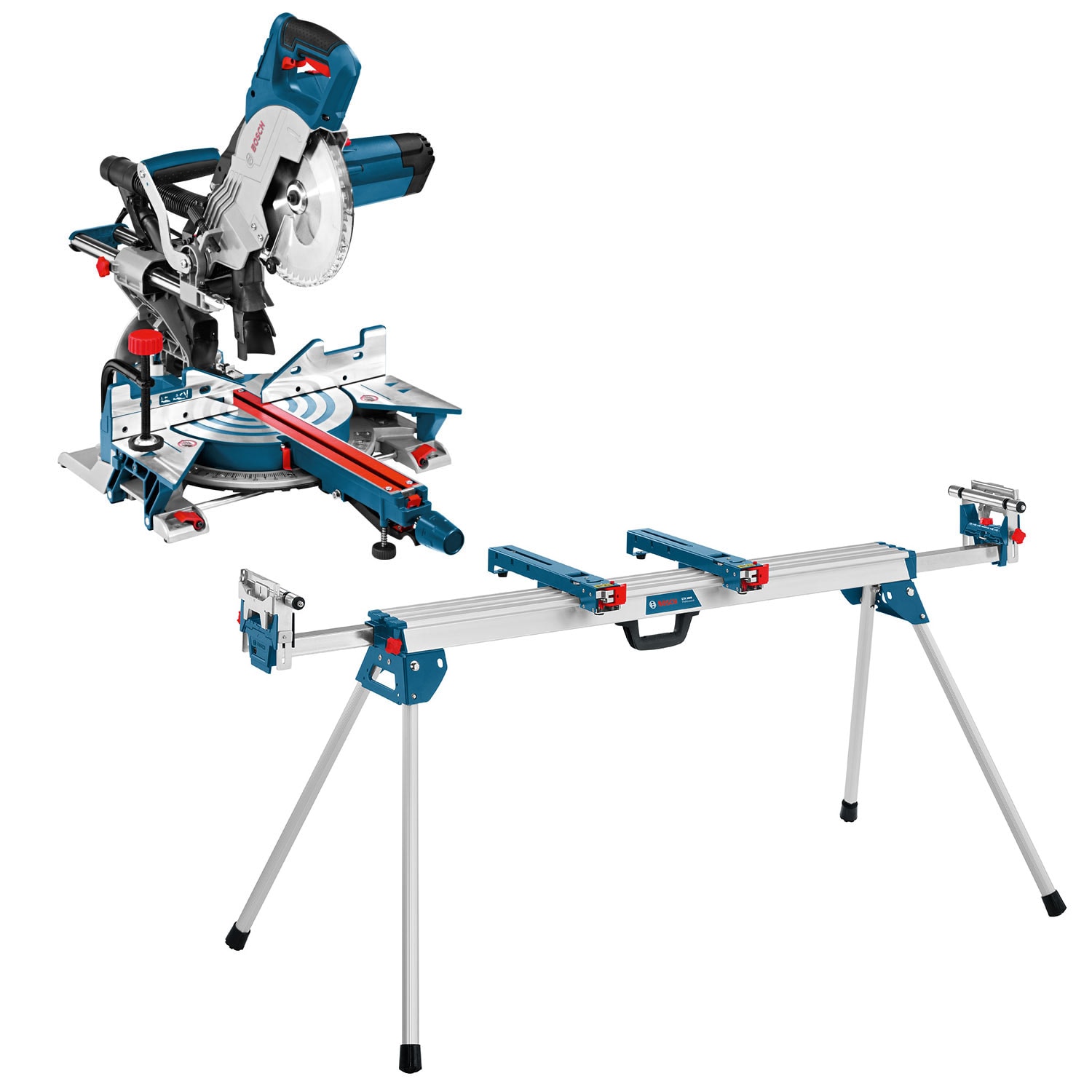 Bosch kapp- og symaskin GCM 8 SJL med stativ GTA 3800