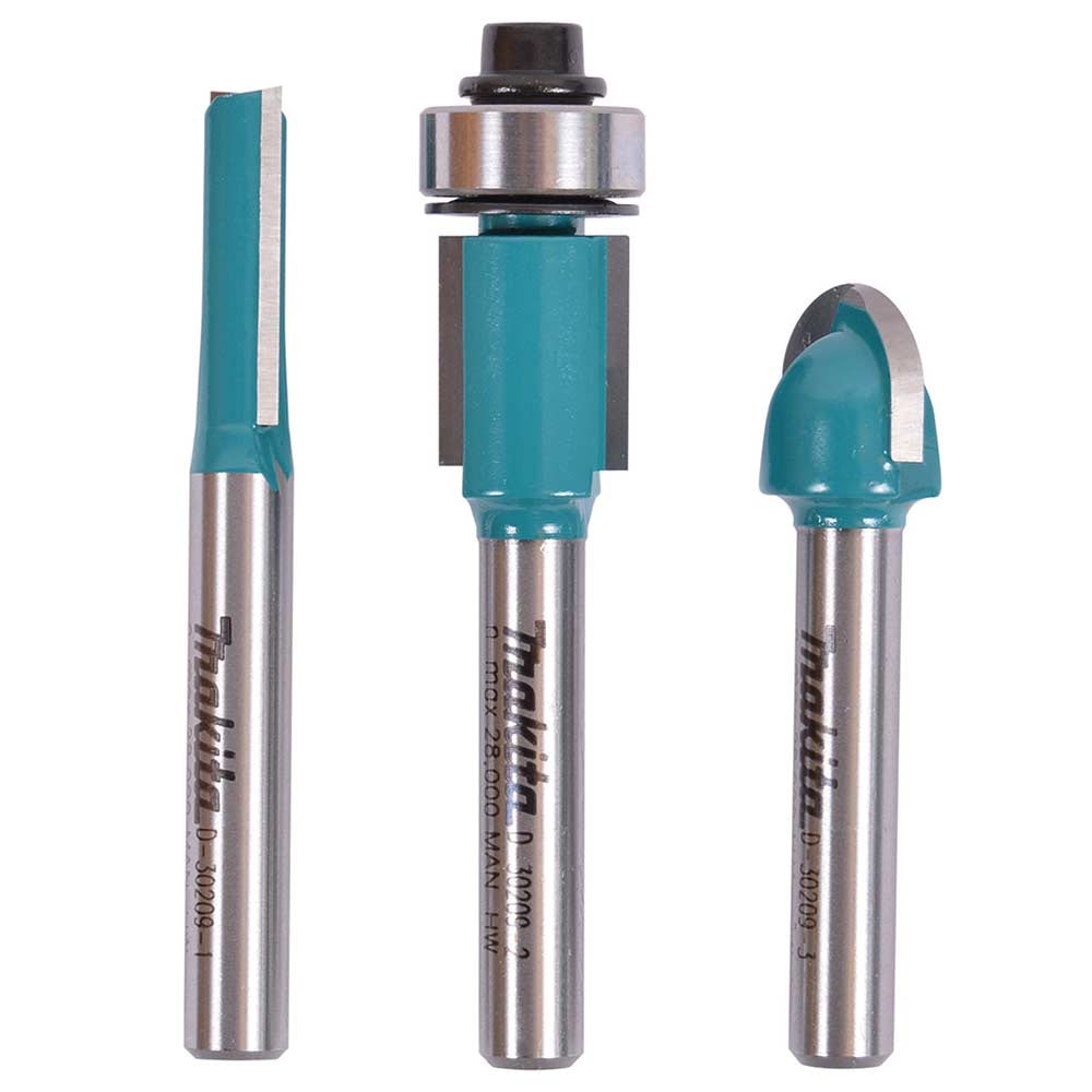 Makita FRÆSESÆT 3 DELE.