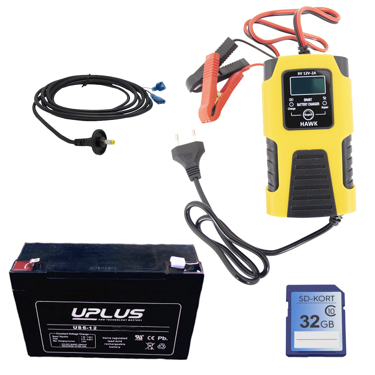 Tilbehørspakke for 6 volt ScoutGuard/BolyGuard-kameraer