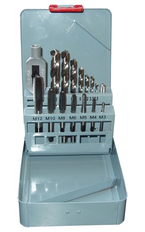 Hawk Gängverktygssats HSS M3-M12 15 delar