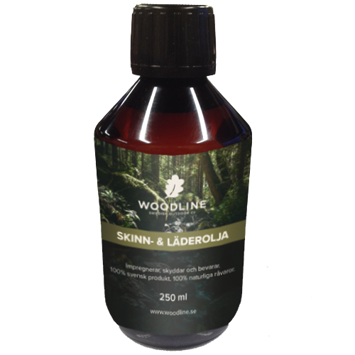 Woodline Skinn- & lærolje 250 ml