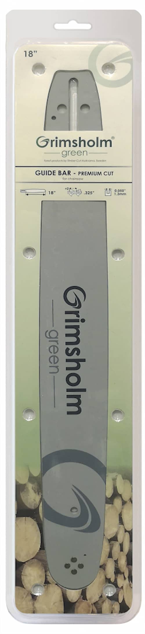 Grimsholm 18" .325" 1.3mm Premium Cut Moottorisahan Terälevy