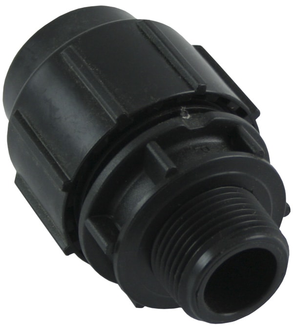 Duab PP-PEM-kobling rett utvendig, R25 x 32 mm plast