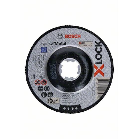 Bosch X-LOCK Expert for Metal, 115 x 2,5 x 22,23, syvennetty leikkaus